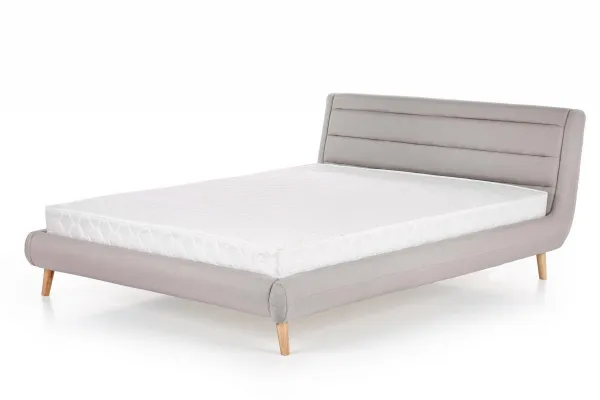 HALMAR Čalúnená posteľ Elanda 160x200 dvojlôžko- svetlosivá