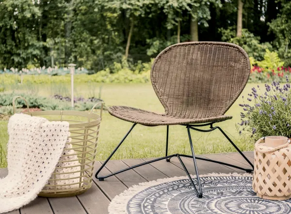 Prosperplast Kôš s rúčkami Zania slama, varianta 43 cm