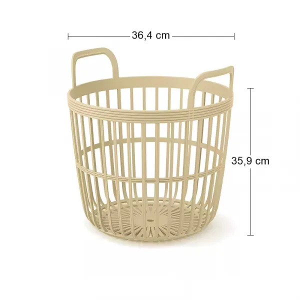 Prosperplast Kôš s rúčkami Sue slama, varianta 36,4 cm