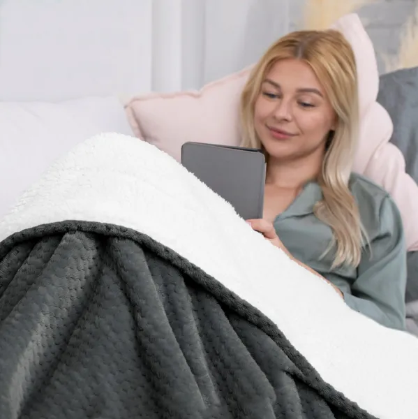 Deka AmeliaHome Shleepy grafitová, veľkosť 70x150