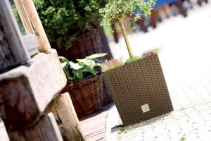 Prosperplast Kvetináč Rato Flat hnedý, varianta 17 cm