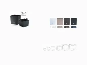 Prosperplast Kvetináč Rato Flat hnedý, varianta 17 cm