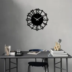 Wallity Dekoratívne nástenné hodiny Molor 48 cm čierne
