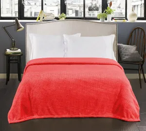 Deka z mikrovlákna DecoKing Toby červená, velikost 150x200