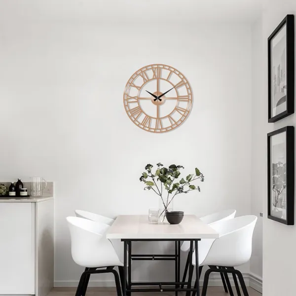 Wallity Dekoratívne nástenné hodiny Pulos 48 cm medené