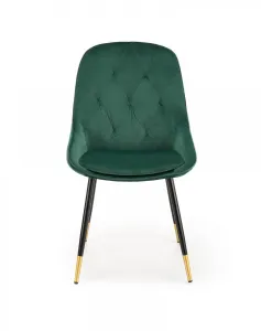 HALMAR Designová stolička Liza tmavozelená