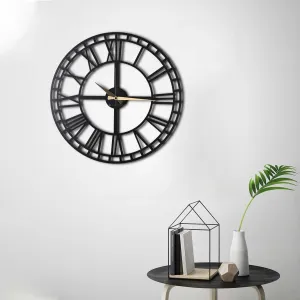 Wallity Dekoratívne nástenné hodiny Reedo 50 cm čierne