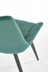 HALMAR Designová stolička Minna tmavozelená