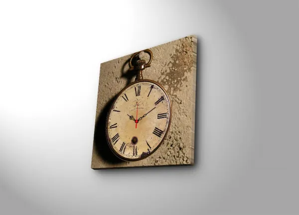 Wallity Dekoratívne nástenné hodiny Clocko hnedé