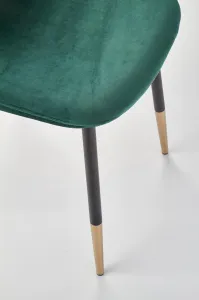 HALMAR Designová stolička Suzzie tmavozelená