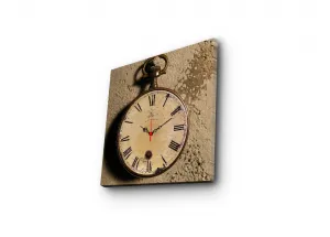 Wallity Dekoratívne nástenné hodiny Clocko hnedé