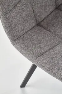 HALMAR Designová stolička Chlorett sivá