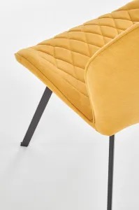 HALMAR Designová stolička Eviana horčicová