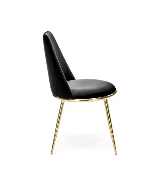 HALMAR Designová židle GLAMOUR K460 černá