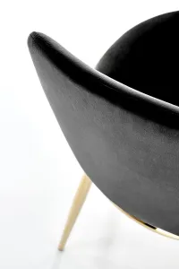 HALMAR Designová židle GLAMOUR K460 černá