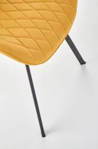 HALMAR Designová stolička Eviana horčicová