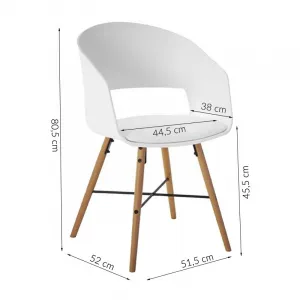 Actona Designová stolička Lena biela