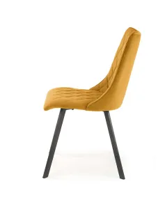 HALMAR Designová židle K450 hořčicová