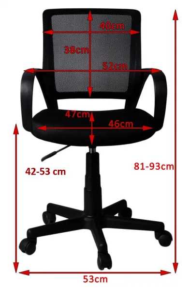 Ak furniture Detská otočná stolička FAUN modrá