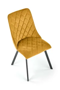 HALMAR Designová židle K450 hořčicová