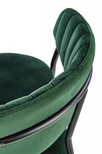HALMAR Designová stolička Peva tmavozelená