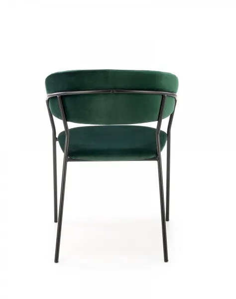 HALMAR Designová stolička Peva tmavozelená