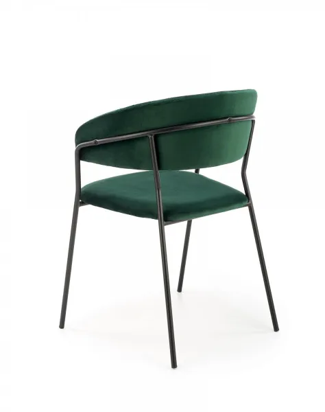 HALMAR Designová stolička Peva tmavozelená