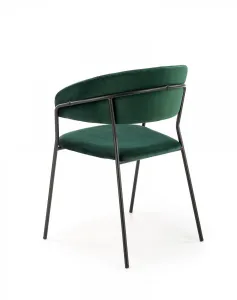 HALMAR Designová stolička Peva tmavozelená