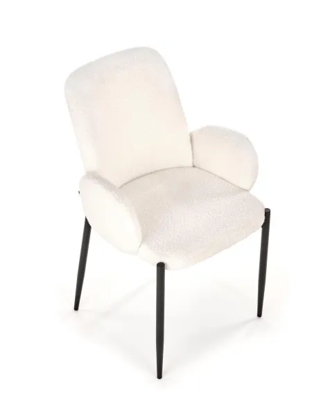 HALMAR Designová židle K477 krémová