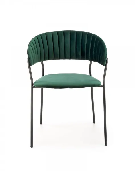 HALMAR Designová stolička Peva tmavozelená