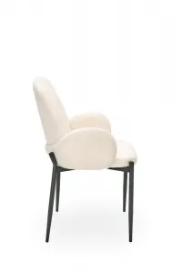 HALMAR Designová židle K477 krémová