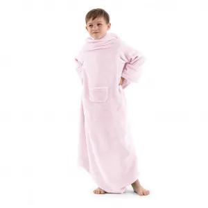 Detská deka s rukávmi DecoKing Lazy ružová, velikost 90x105