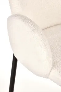 HALMAR Designová židle K477 krémová