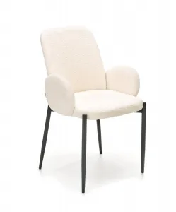 HALMAR Designová židle K477 krémová