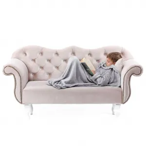 Detská deka s rukávmi DecoKing Lazy sivá, velikost 90x105