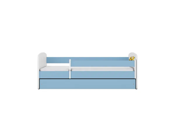 Kocot kids Detská posteľ Babydreams bager modrá, varianta 70x140, se šuplíky, s matrací