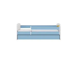 Kocot kids Detská posteľ Babydreams bager modrá, varianta 70x140, se šuplíky, s matrací
