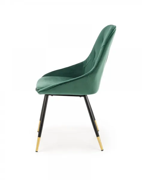 HALMAR Designová stolička Liza tmavozelená