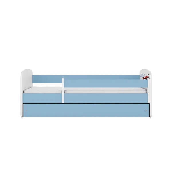 Kocot kids Detská posteľ Babydreams formula 1 modrá, varianta 80x180, se šuplíky, s matrací