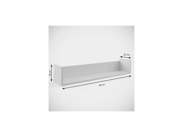 Kocot kids Detská polica Victor 94 cm biela