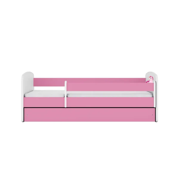 Kocot kids Detská posteľ Babydreams jednorožec ružová, varianta 70x140, se šuplíky, s matrací