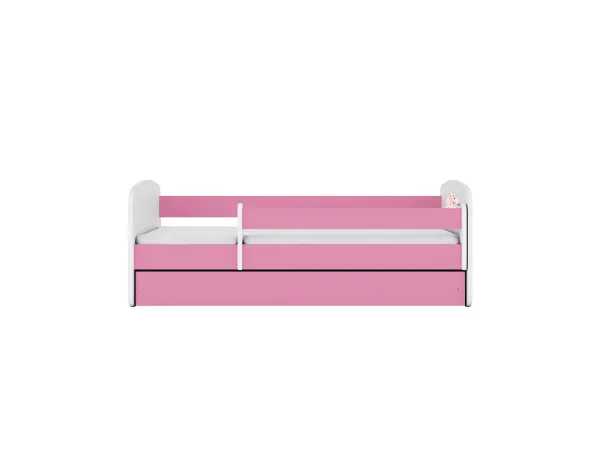 Kocot kids Detská posteľ Babydreams kôň ružová, varianta 70x140, se šuplíky, s matrací