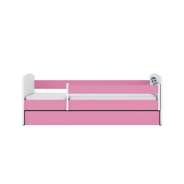 Kocot kids Detská posteľ Babydreams mýval ružová, varianta 80x180, se šuplíky, s matrací