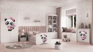 Kocot kids Detská komoda BABYDREAMS Panda biela