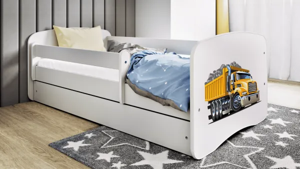 Kocot kids Detská posteľ Babydreams tatra biela, varianta 80x180, se šuplíky, s matrací