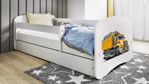 Kocot kids Detská posteľ Babydreams tatra biela, varianta 80x180, se šuplíky, s matrací