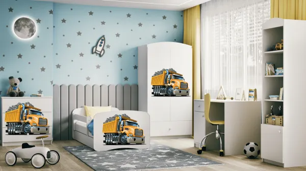 Kocot kids Detská posteľ Babydreams tatra biela, varianta 80x180, se šuplíky, s matrací