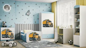 Kocot kids Detská posteľ babydreams tatra modrá, varianta 80x180, se šuplíky, s matrací