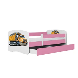 Kocot kids Detská posteľ Babydreams tatra ružová, varianta 80x180, se šuplíky, s matrací