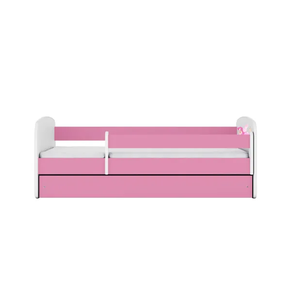 Kocot kids Detská posteľ Babydreams víla s krídlami ružová, variant 70x140, se šuplíky, s matrací
